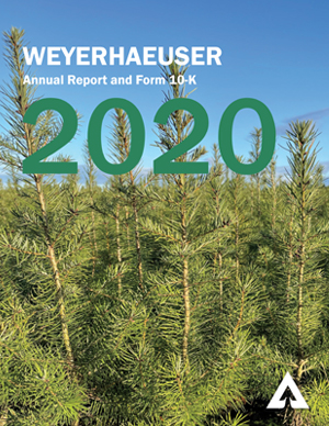 Weyerhaeuser 2020年度报告涵盖